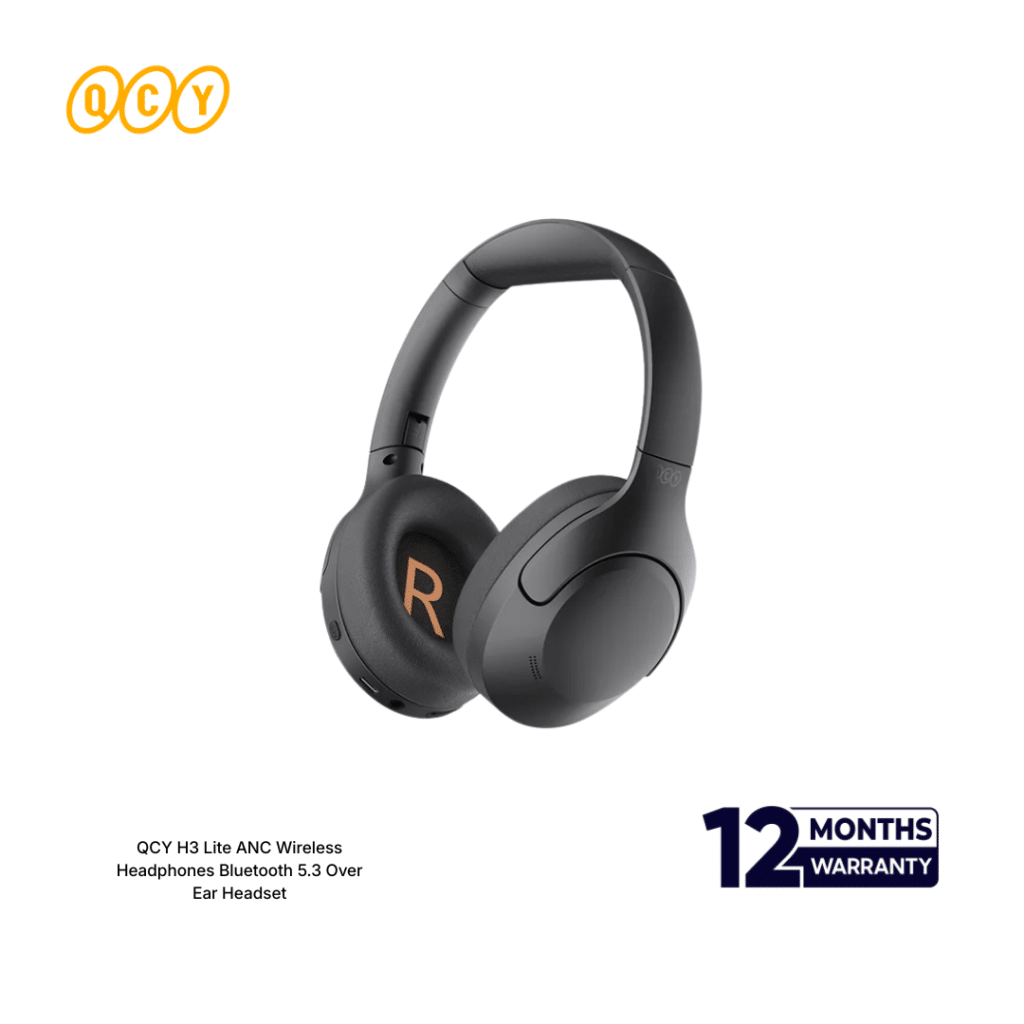 QCY H3 Lite ANC Wireless Headphones Bluetooth 5.3  Over Ear Headset