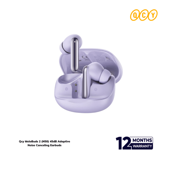 Qcy MeloBuds 2 (N50) 45dB Adaptive Noise Canceling Earbuds - Image 2