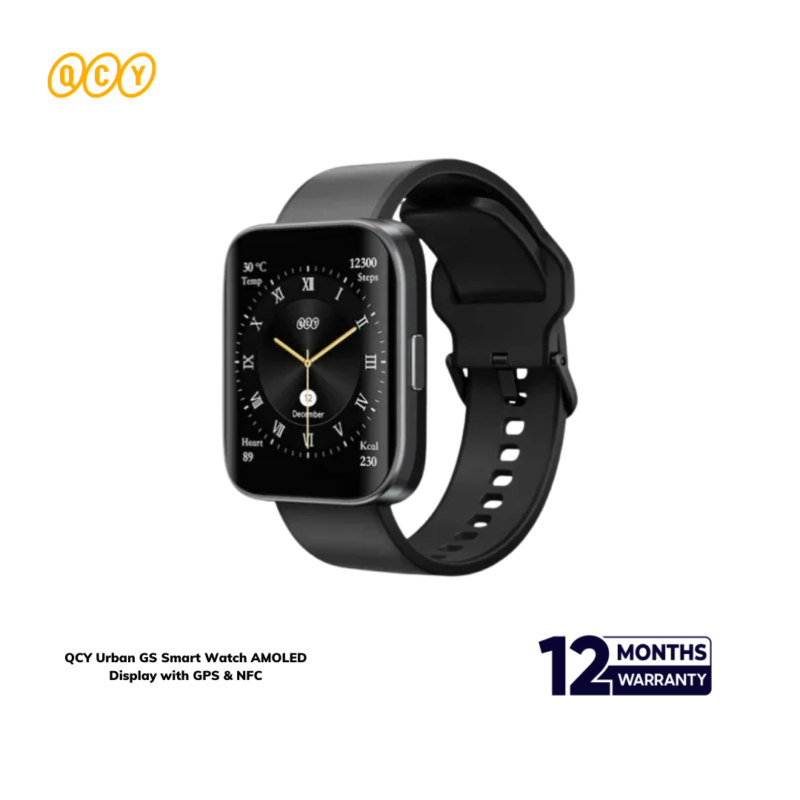 QCY Urban GS Smart Watch AMOLED Display with GPS & NFC