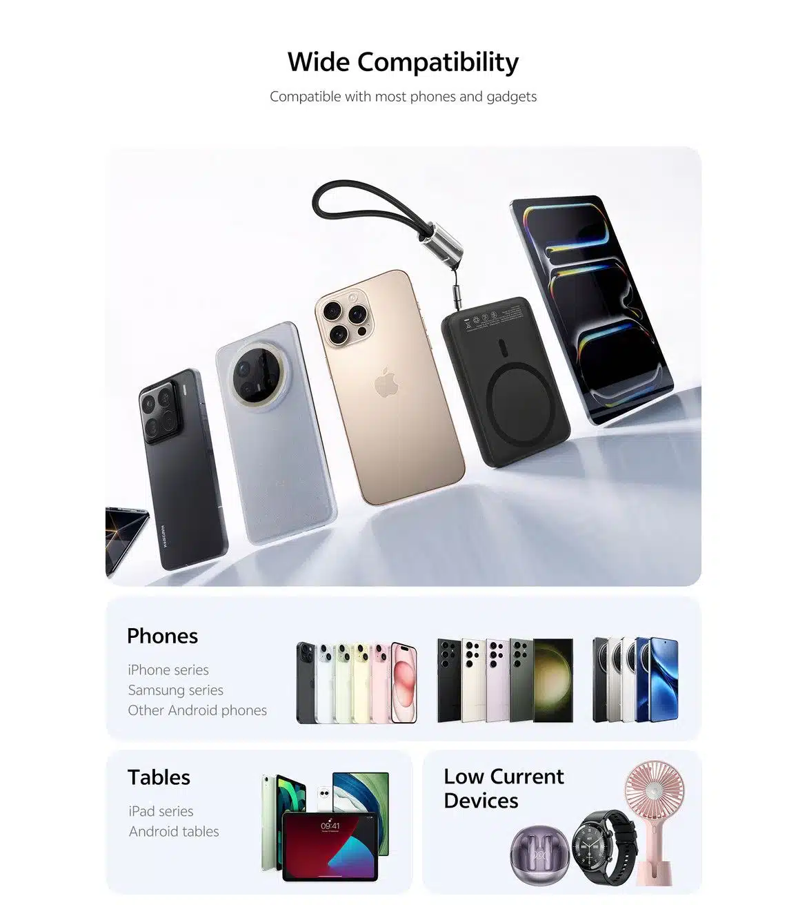 QCY PBW10A Magnetic Wireless Power Bank 10000mAh 22.5W