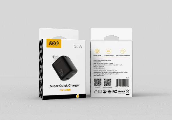 QCY GN105MG 20W Super Quick Charger (GN105MG) - Image 2