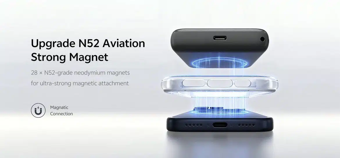 QCY PBW10A Magnetic Wireless Power Bank 10000mAh 22.5W