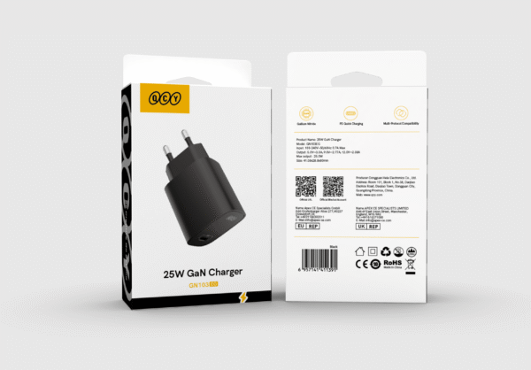 QCY 25W GaN Charger (GN103EG) - Image 2