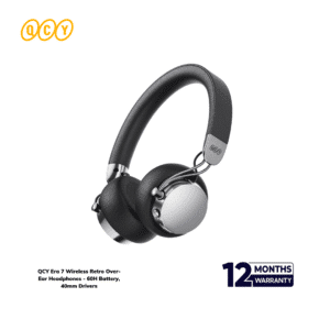 QCY Era 7 Wireless Retro Over-Ear Headphones - 60H Battery, 40mm Drivers