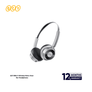 QCY ERA 5 Wireless Retro Over-Ear Headphones - 86H Battery, 40mm Driver, Bluetooth 6.0