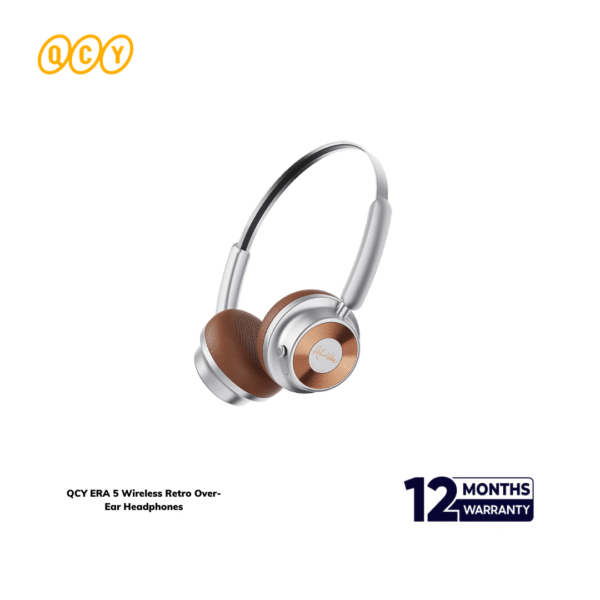 QCY ERA 5 Wireless Retro Over-Ear Headphones - 86H Battery, 40mm Driver, Bluetooth 6.0 - Image 3