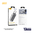 QCY Pulse PB10H 10000mAh Power Bank with 3 Built-in Cables