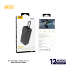 QCY Pulse PB30A 30000mAh Power Bank with Built-in Cables